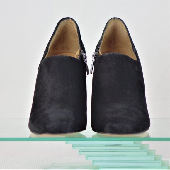 Franco Sarto Bassett 9.5M Black Suede Ankle Bootie - Picture 5 of 16